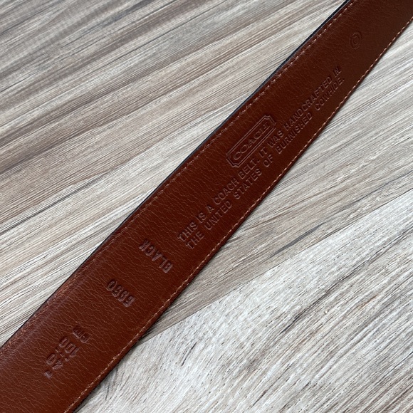 PAIR mens Coach belts 38 & 40 - Picture 4 of 8